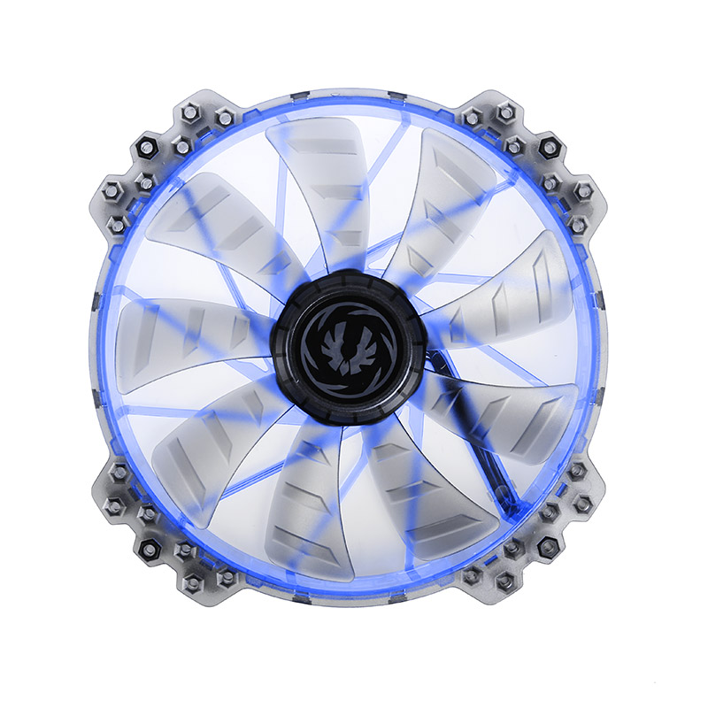 BitFenix Spectre PRO Fan - 200mm - Blue LED - Black (900rpm)