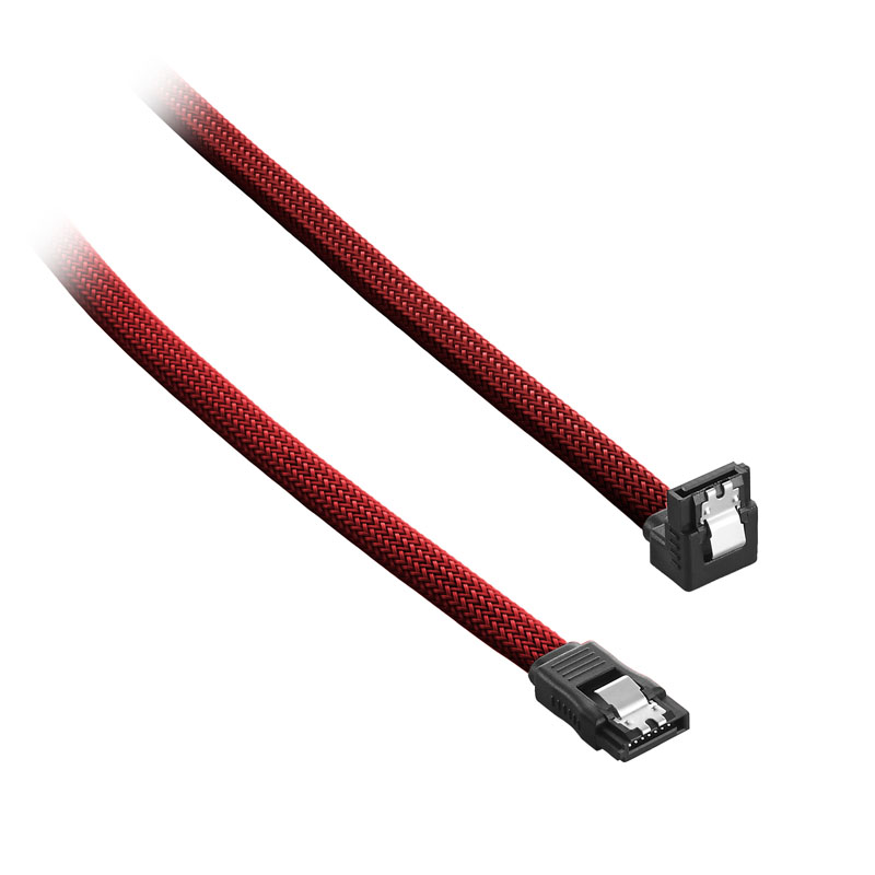 CableMod ModMesh Right Angle SATA 3 Cable 30cm - blood red