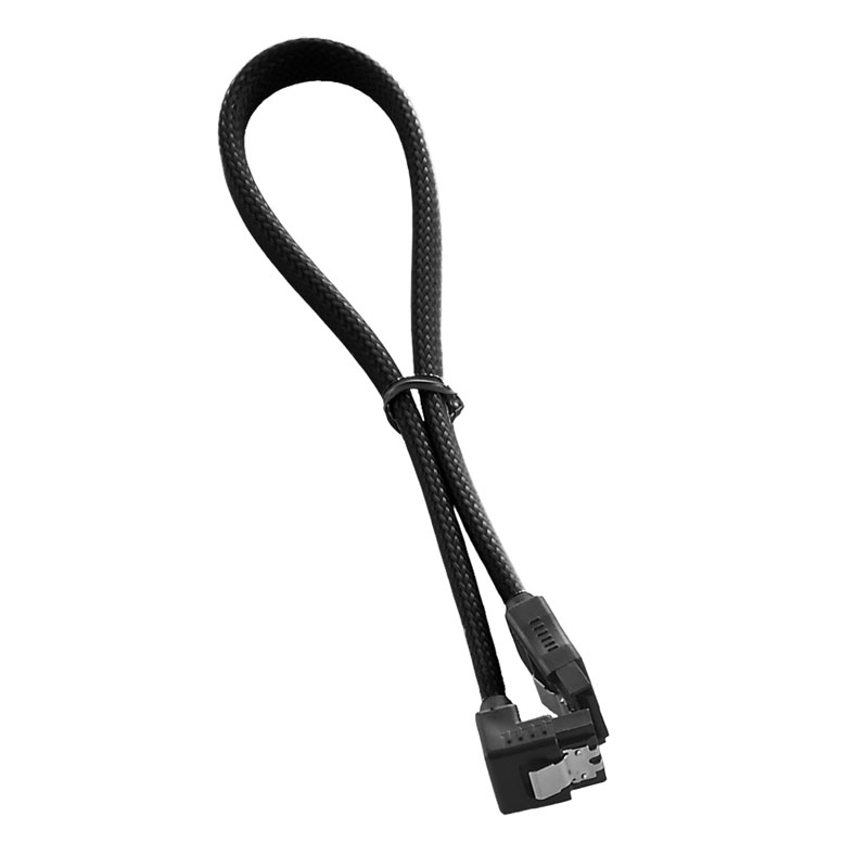 CableMod ModMesh Right Angle SATA 3 Cable 30cm - black