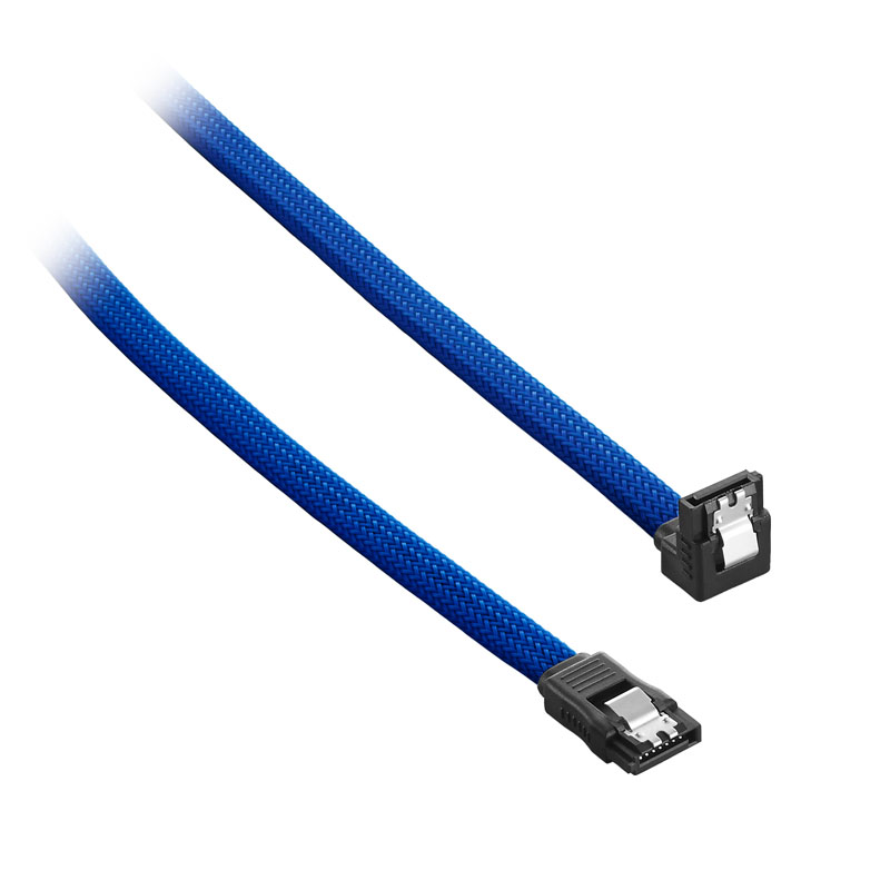 CableMod ModMesh Right Angle SATA 3 Cable 60cm - blue