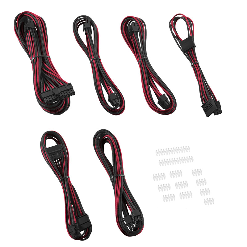 CableMod C-Series AXi, HXi, TX/CX/CS-M RM ModFlex Essentials Cable Kit  - black/red