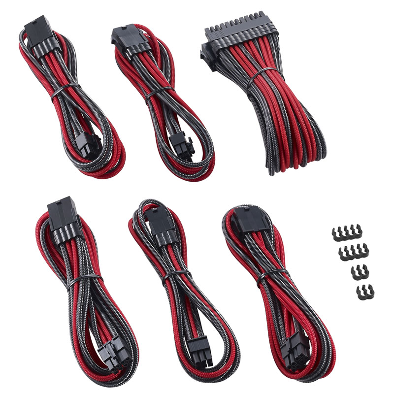 CableMod PRO ModMesh Cable Extension Kit - carbon/red