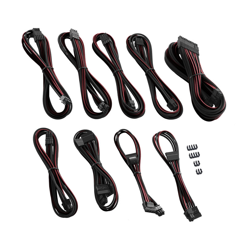CableMod PRO ModMesh C-Series AXi, HXi RM Cable Kit - black/blood red