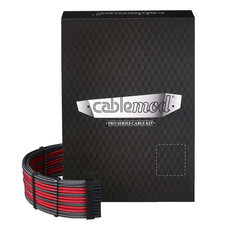 CableMod PRO ModMesh C-Series RMi RMx Cable Kit - carbon/red