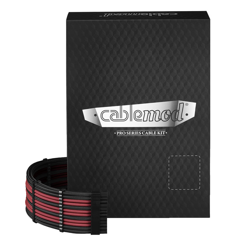 CableMod PRO ModMesh C-Series RMi RMx Cable Kit - black/blood red