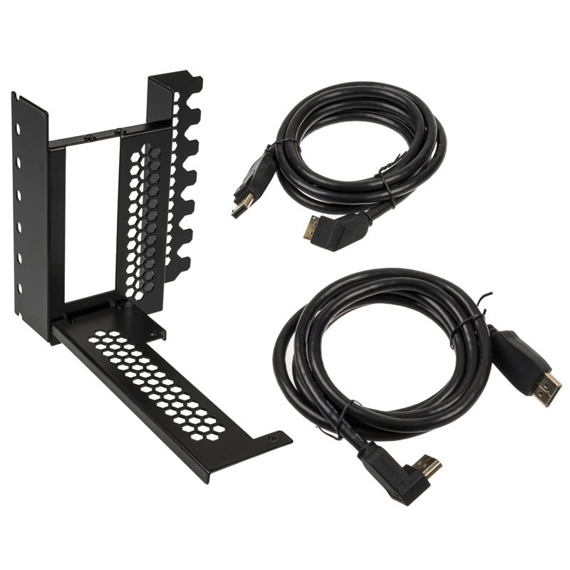 CableMod Vertical PCI-e Bracket - 2 x DisplayPort - BLACK