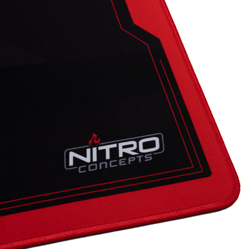 Nitro Concepts Deskmat, XXL (900x400mm) - Black/Red