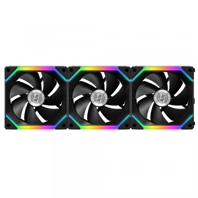 Lian Li UNI FAN SL120 RGB PWM Fans, 3 Pack, black - 120 mm